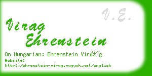 virag ehrenstein business card